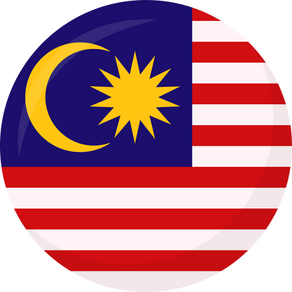 Round Flag of the Malaysia