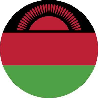 Circle flag vector of Malawi